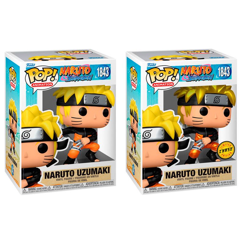Funko POP! Naruto Shippuden – Naruto Uzumaki Bundle Regular + Chase 1843