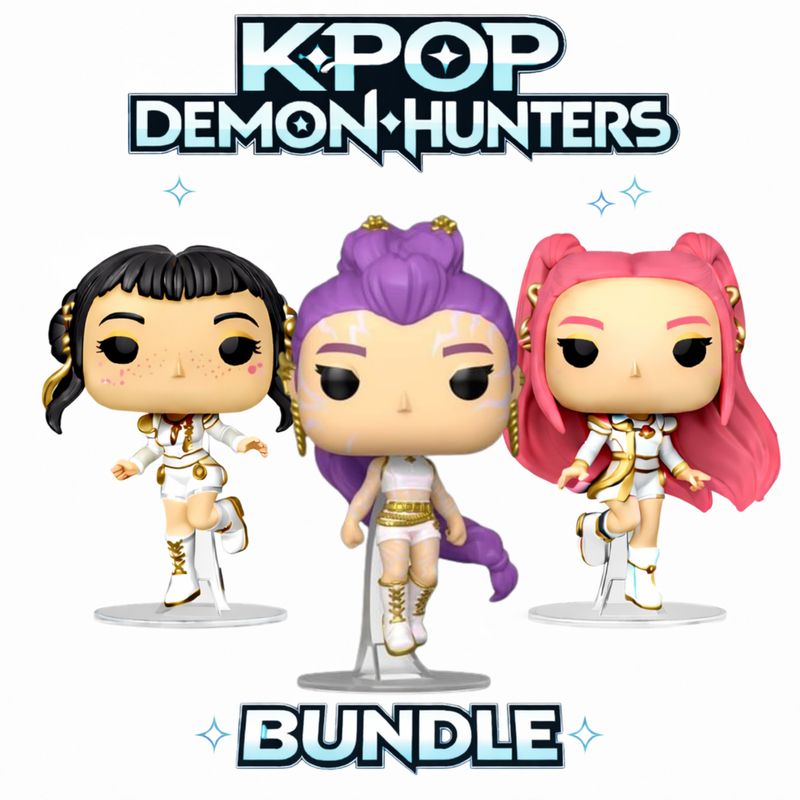​Funko POP! Animation K-Pop Demon Hunters Bundle Zoey 2429​, Rumi 2430, Mira 2431 (Preventa)