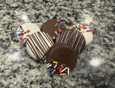 Chocolate Dipped Chocolate Cream Cookies