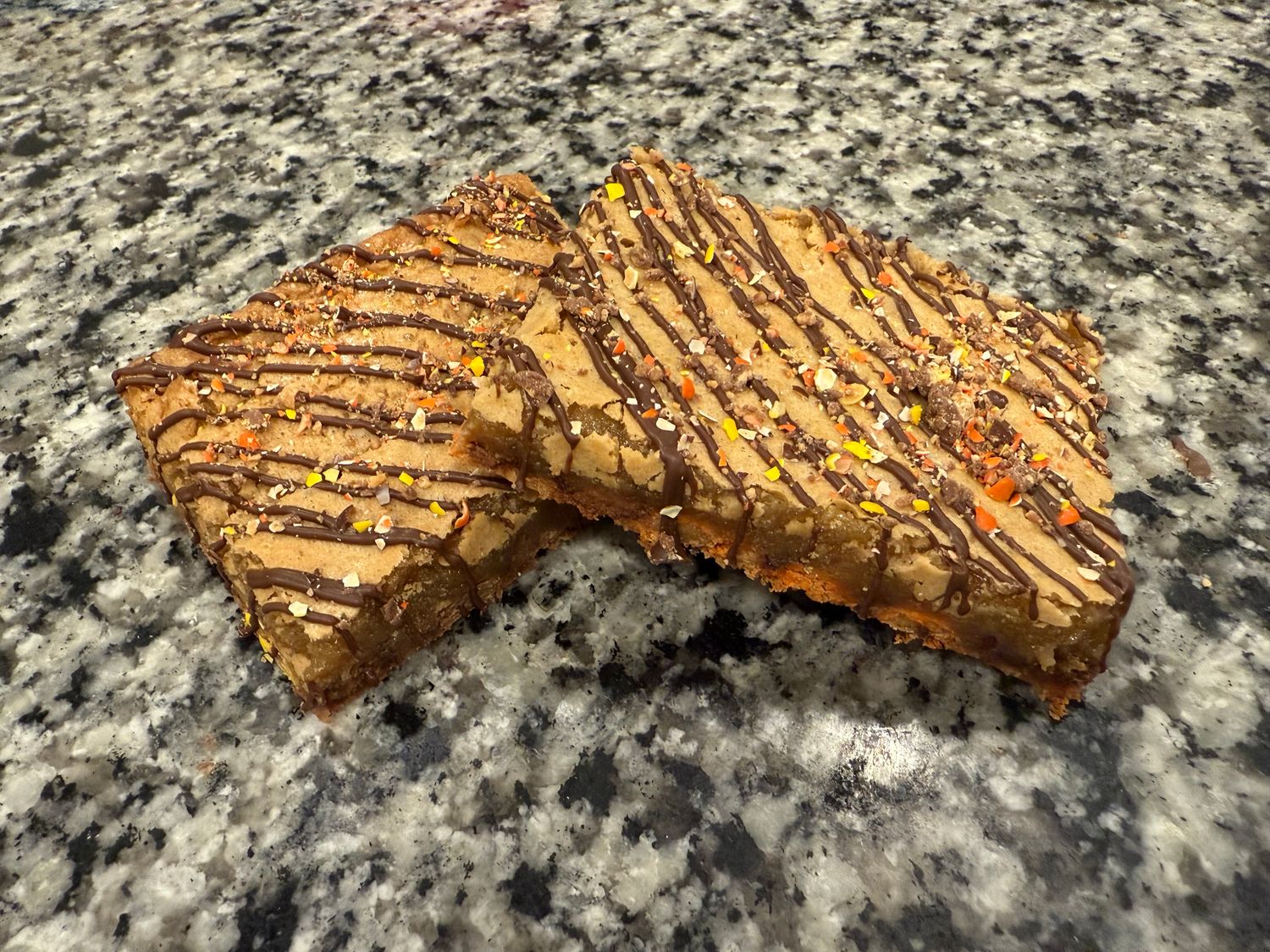 Chocolate Peanut Butter Piece Blondie