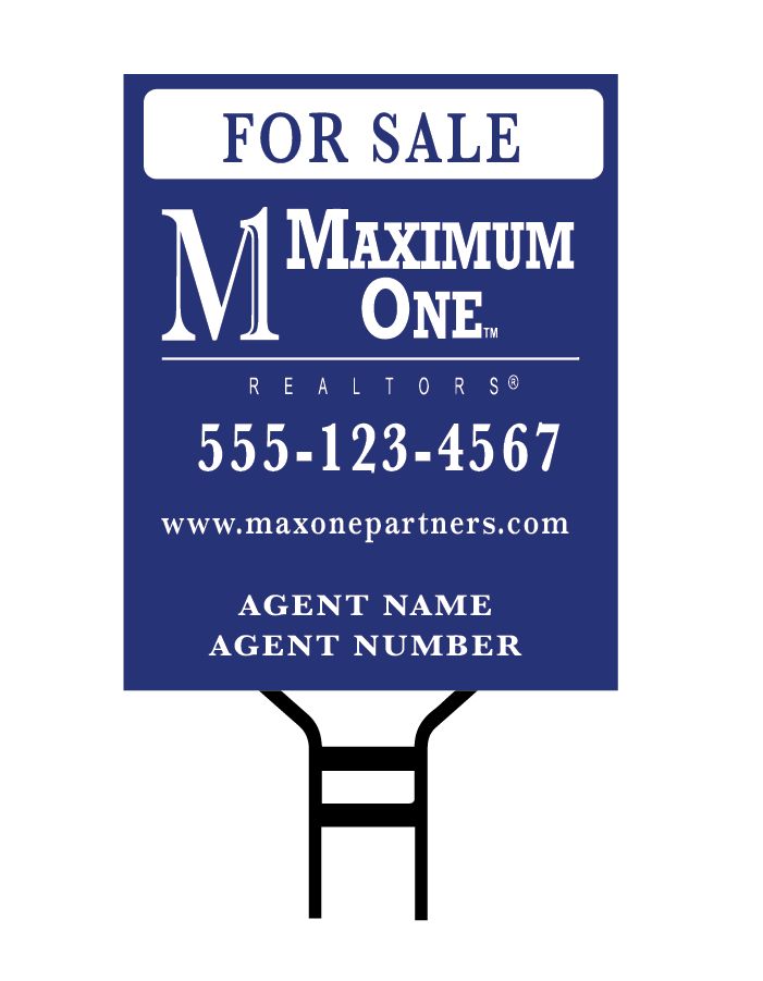24&quot;x30&quot; Vertical Two-Sided Polystyrene Sign with Stand