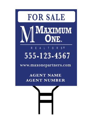 24&quot;x30&quot; Vertical Two-Sided Polystyrene Sign with Stand