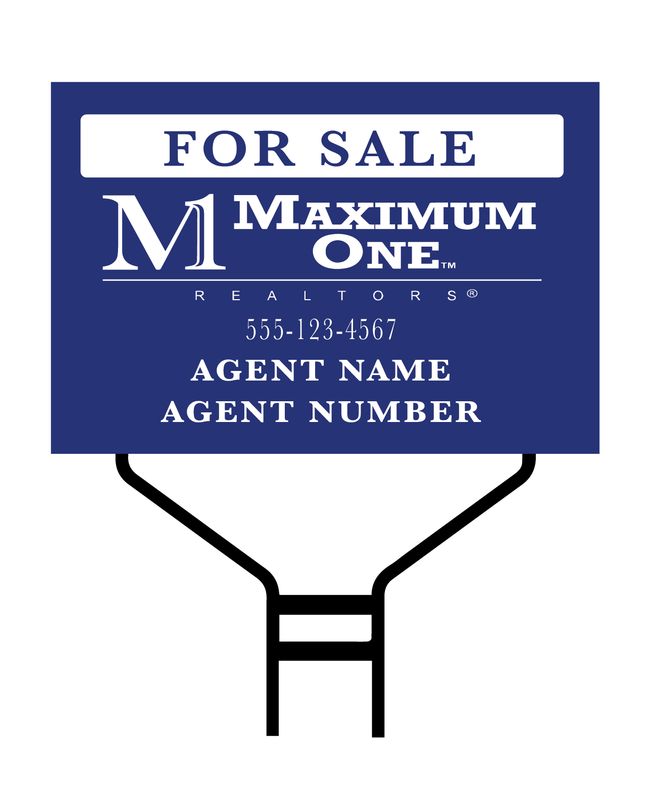 18&quot;x12&quot; Two-Sided Polystyrene Sign with Stand