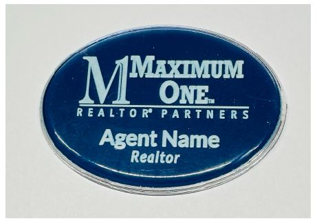 Oval Name Tag