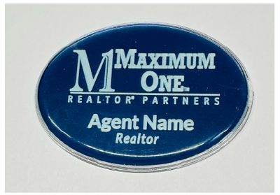 Oval Name Tag