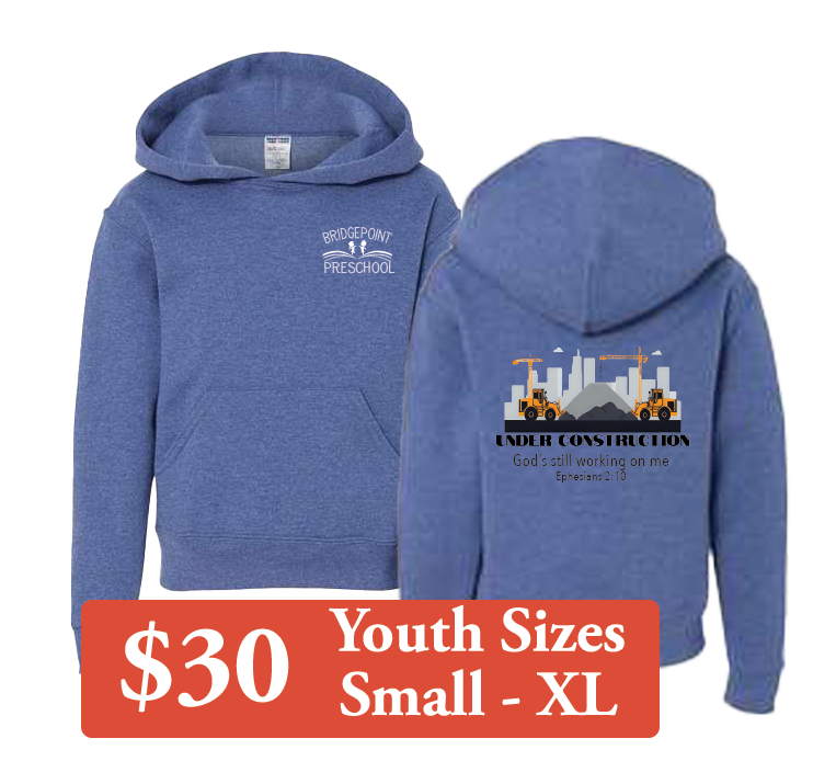 Heather Blue Youth Hoodie