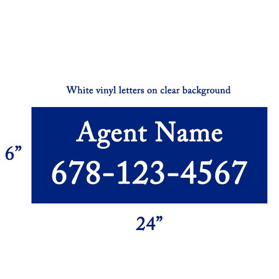 Real Estate Sign Decal