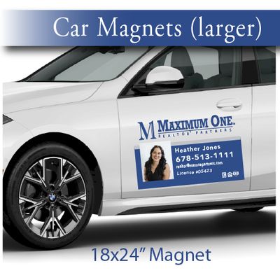 24"x18" Car Magnet Signs (set of 2)