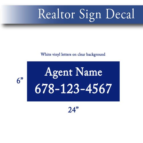 Real Estate Sign Decal