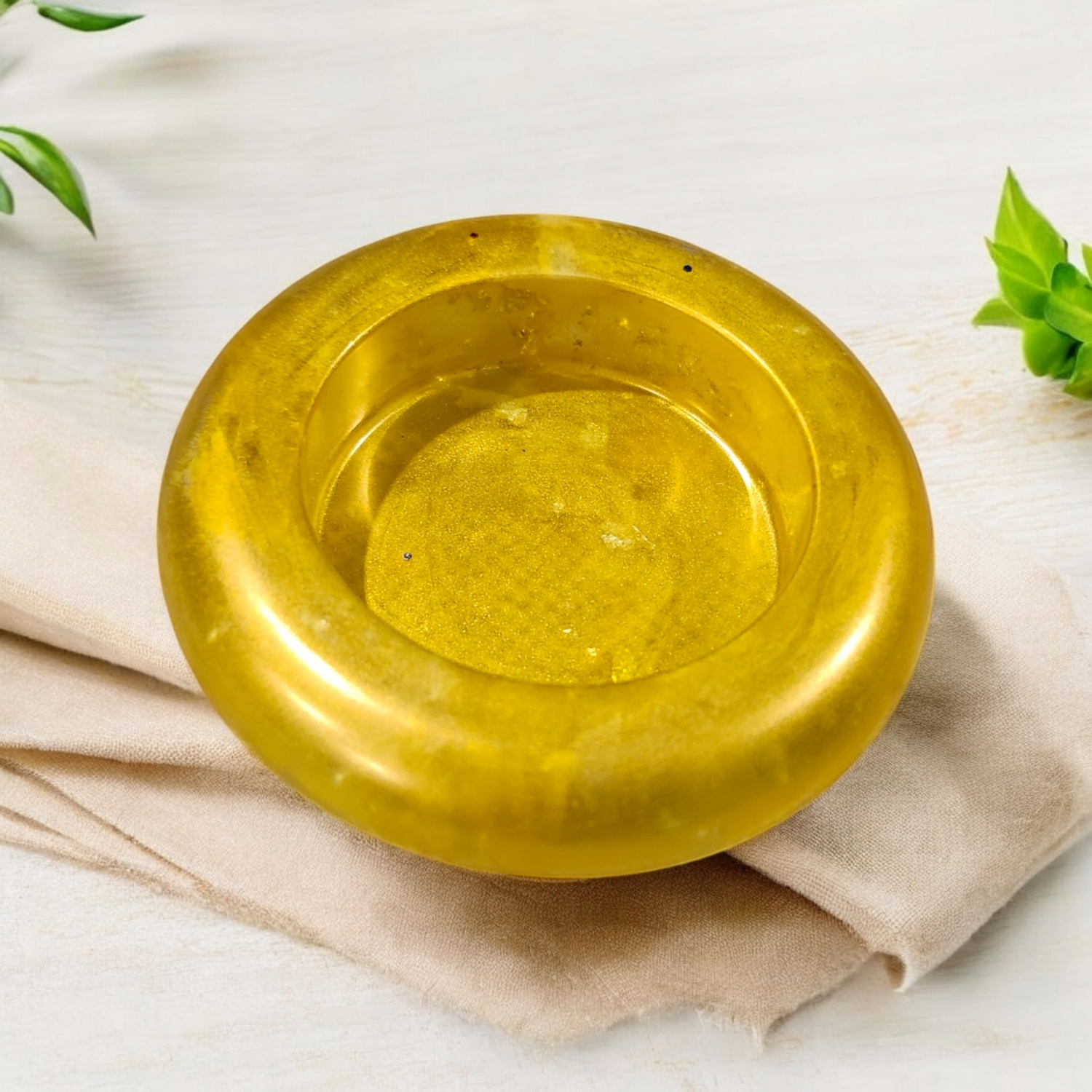 Yellow Candle Holder