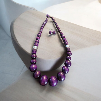 Purple Necklace Set