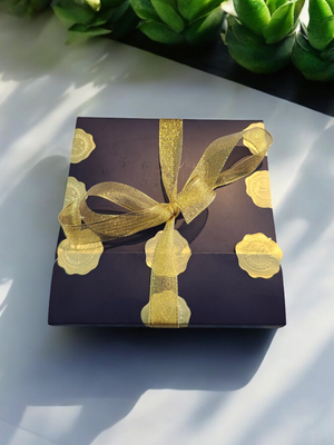 Gold Bow and Stamp Box
