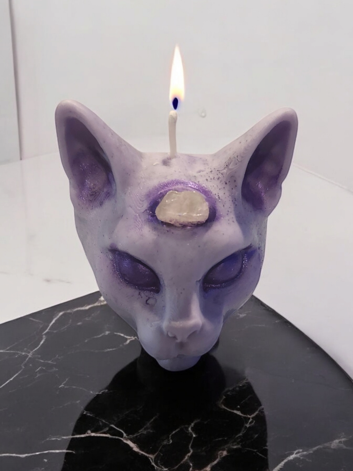 Third Eye Cat Candle
