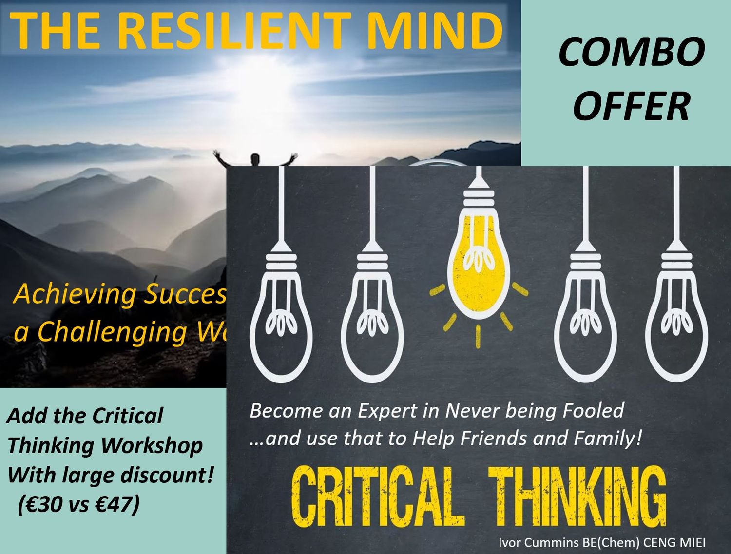 DISCOUNT COMBO: Resilient Mind PLUS Critical Thinking Masterclass ($89.50)