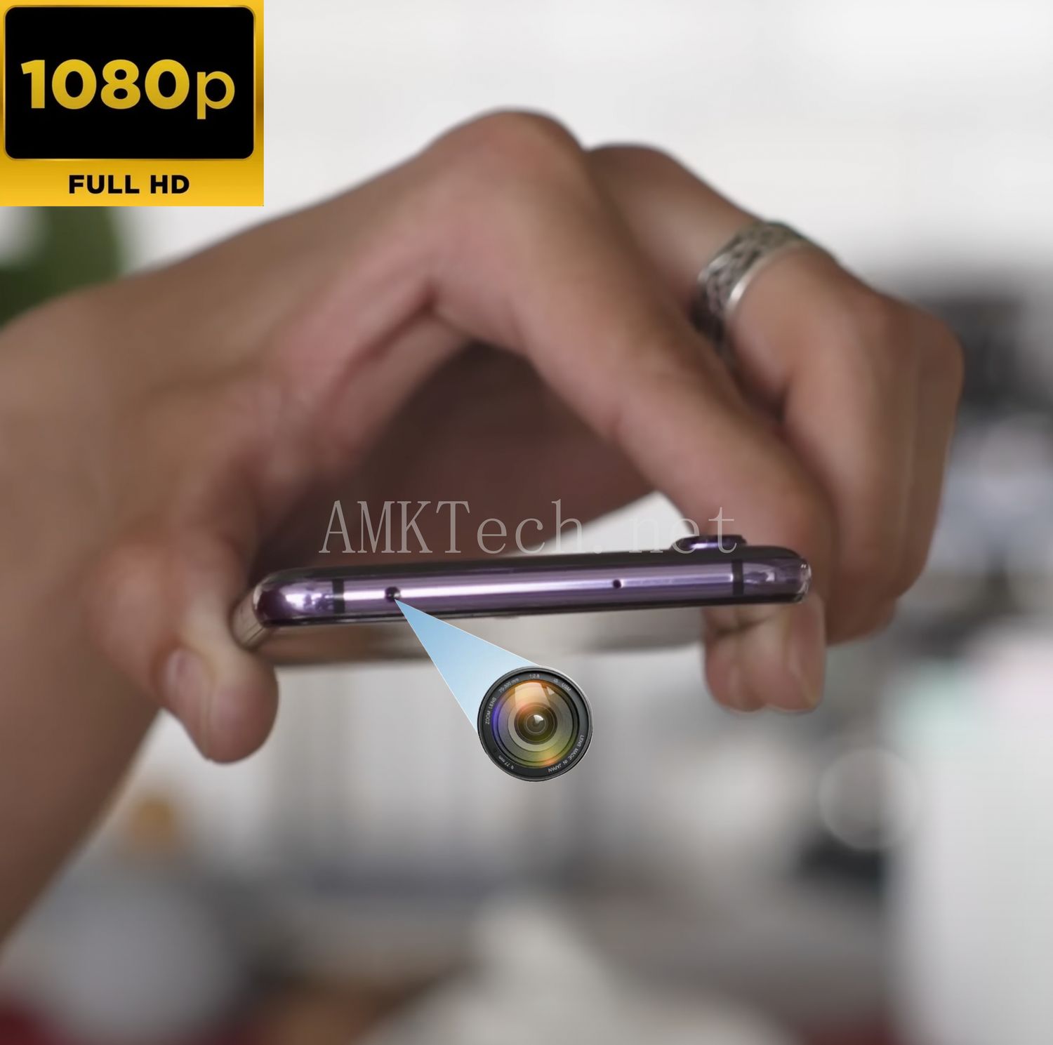 Customized Huawei P20 Pro hidden camera phone, designed for discreet video recording, private surveillance, undercover operations, and high-quality covert 4K filming; perfect for investigators, journalists, or personal security use.