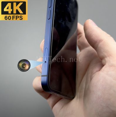 iPhone 12 Mini隱藏式攝影手機特寫，支援4K@60FPS密錄，結合針孔手機、間諜手機攝影機、秘密攝影手機、內建間諜鏡頭手機、隱密錄影手機，適合私家偵探、暗訪記者、個人安全防護，多工流暢，外型迷你好攜帶。

