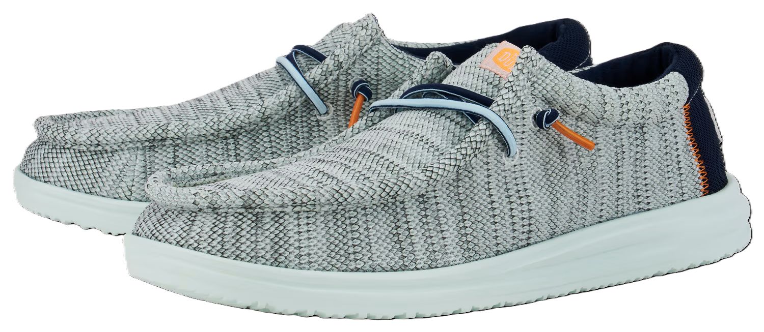 HEYDUDE Wally H20 Mesh Casual Shoes for Men, Colour: Sky Blue, Size: M9