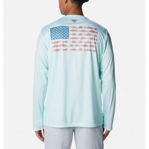 Columbia Terminal Tackle PFG Fish Flag Long-Sleeve Shirt for Men