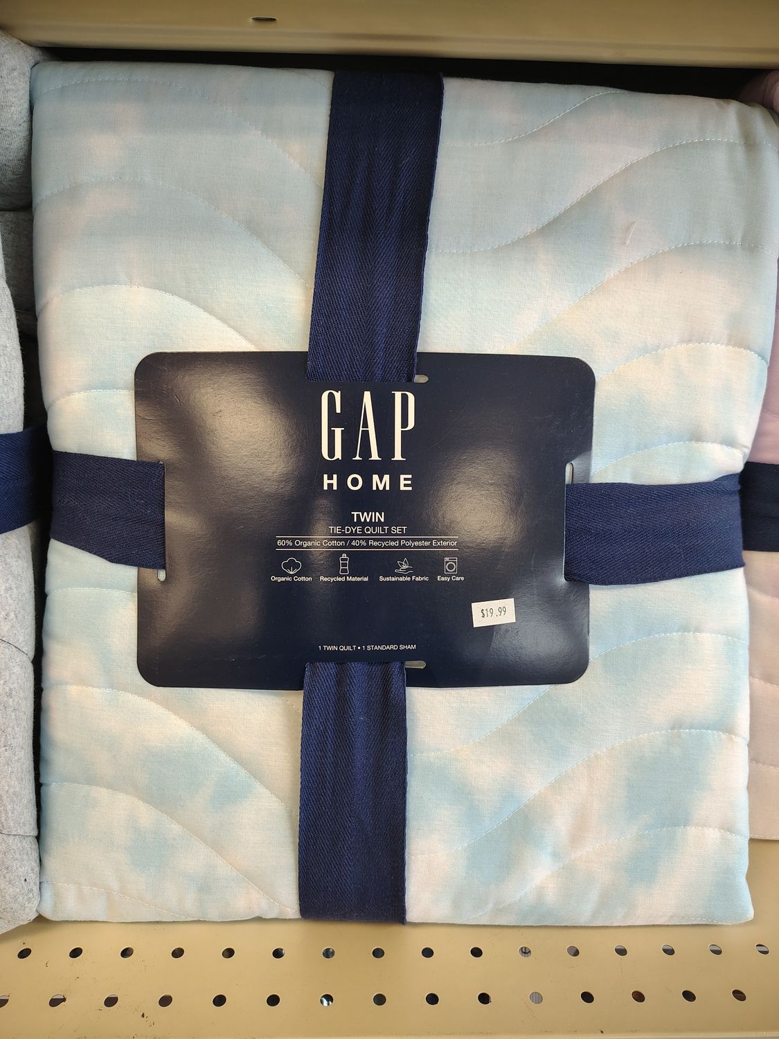 GAP Twin Quilt Tie-Dye Blue/Green