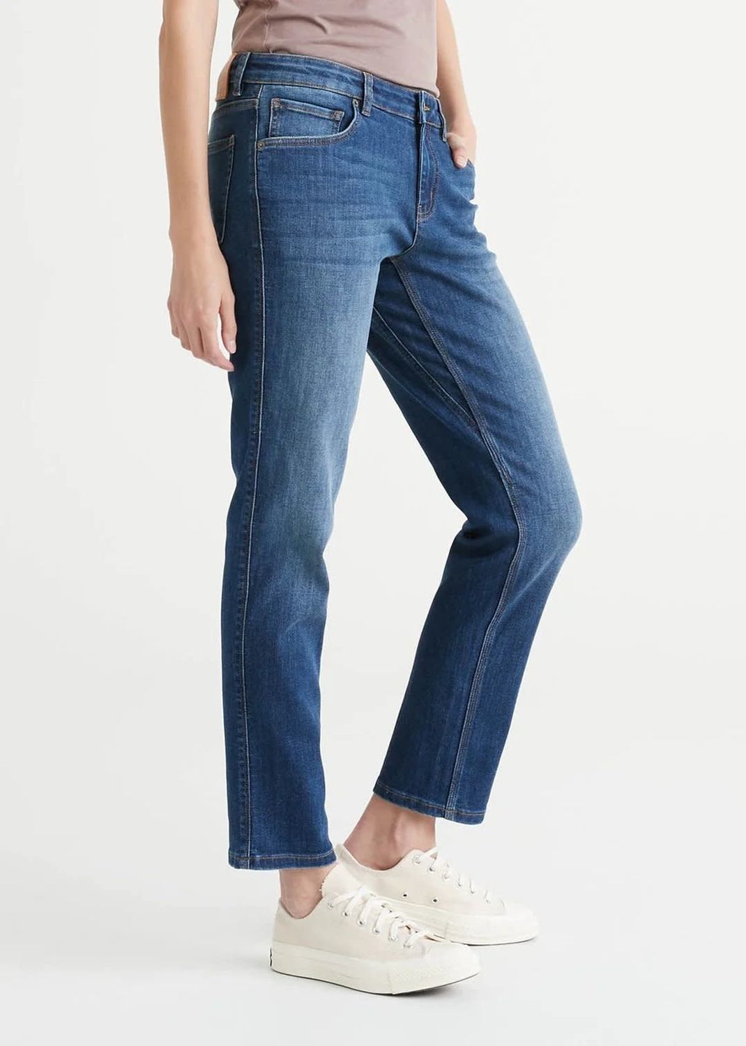 Performance Denim Girlfriend 30&quot; Inseam Women&#39;s, Color: Heritage Blue, Size: 24