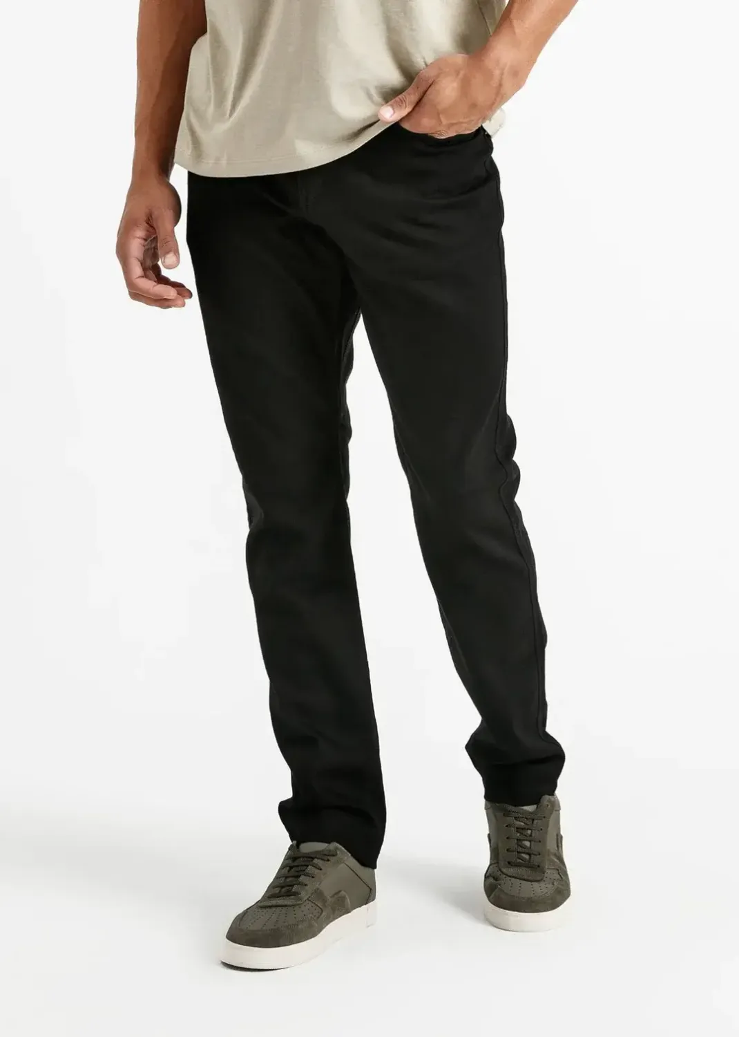 Performance Denim Relaxed Taper 32&quot; Inseam, Color: Black, Size: 30