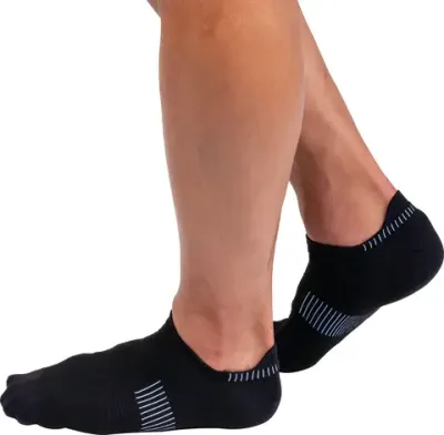 Ultralight Low socks - Men&#39;s, Color: Black/White, Size: Lg (10-11)