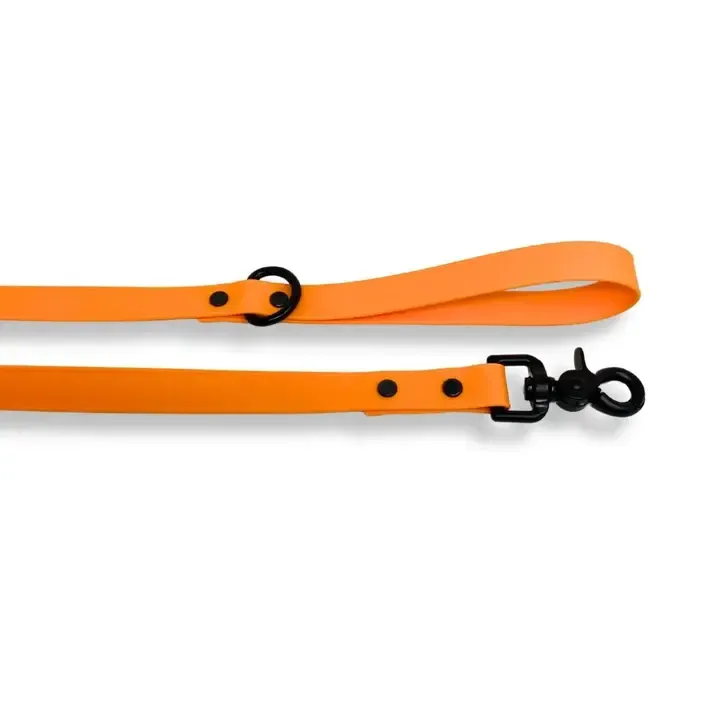 Biothane Dog Leash, Color: Tangerine, Size: 5 Ft