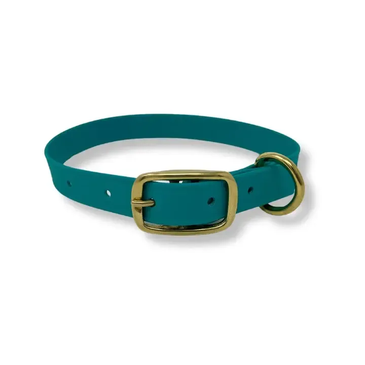 Biothane Dog Collars, Color: Lagoon, Size: XS