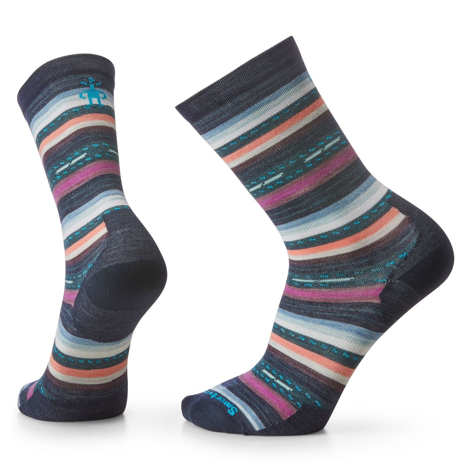 Everyday Margarita Crew Socks, Color: Deep Navy, Size: Med