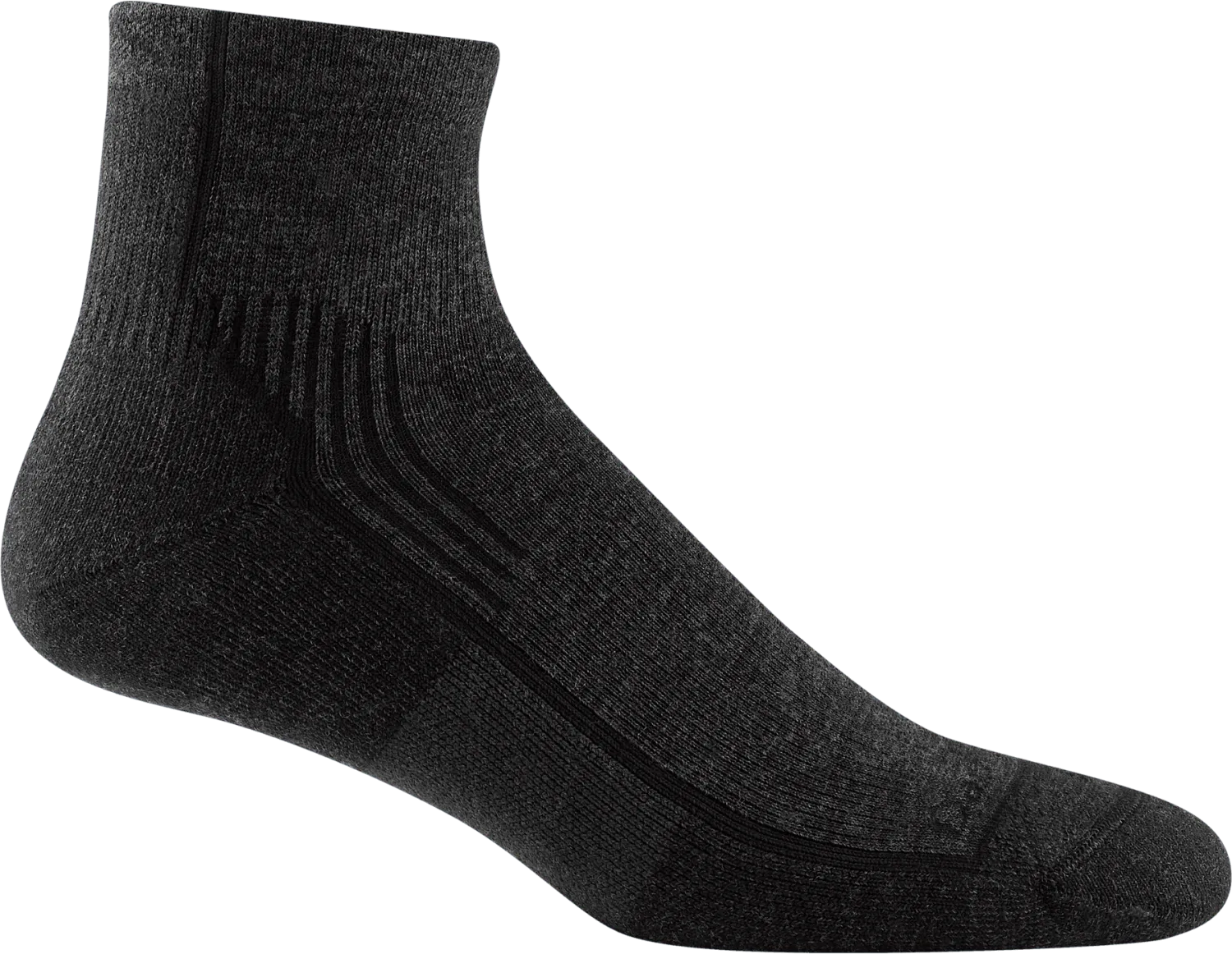 Hiker Quarter Midweight Hiking Socks 1959, Color: Onyx Black, Size: Lg