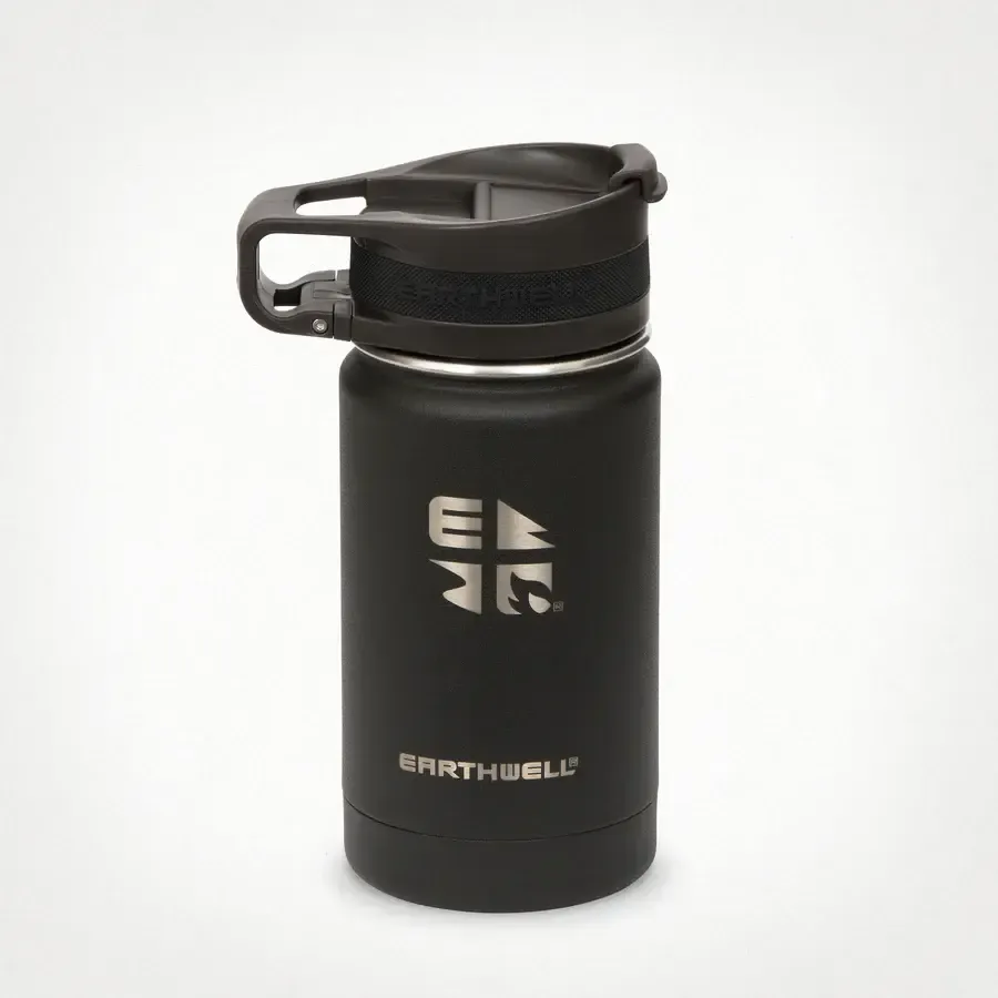 Roaster w/ Loop Cap 12oz Travel Mug, Color: Volcanic Black