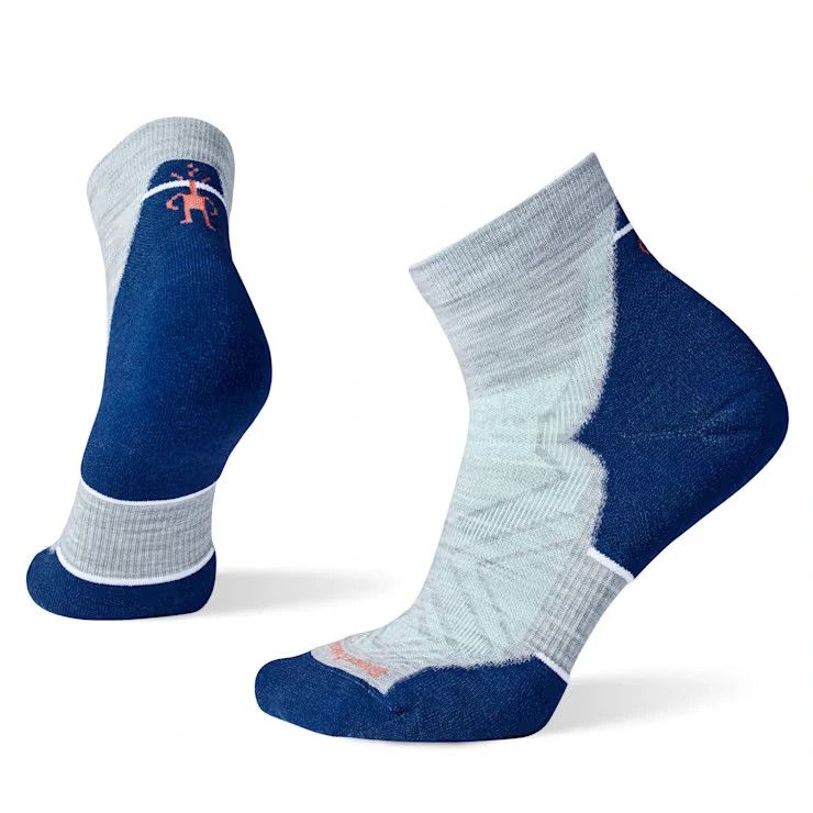 Run Targeted Cushion Ankle Sock Light Gray