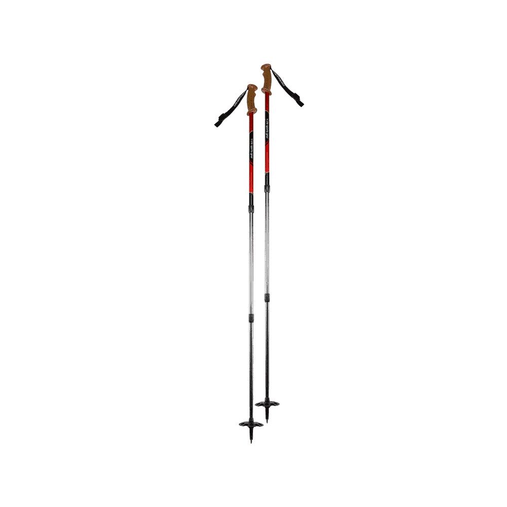 Easy Trail Hiking Poles Adjustable Red