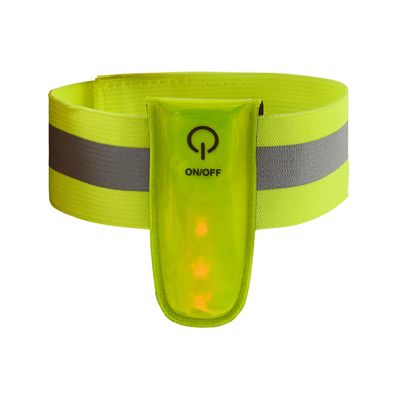 LED Clip Reflective Armband Yellow