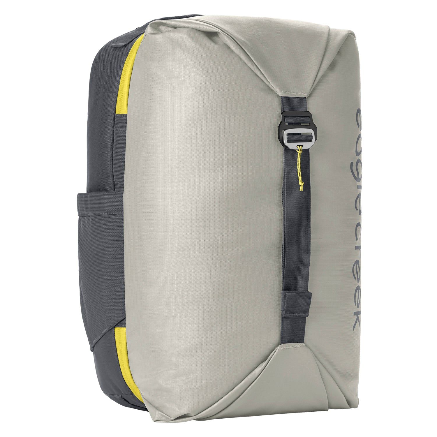 Eagle Creek Tour Travel Pack, eco-friendly carry-on backpack with weatherproof front compartment, lockable zippers, and padded laptop sleeve.

