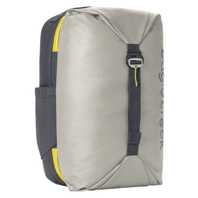 Eagle Creek Tour Travel Pack, eco-friendly carry-on backpack with weatherproof front compartment, lockable zippers, and padded laptop sleeve.

