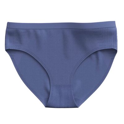 Women&#39;s Intraknit Bikini flat lay, showcasing seamless knit design and Merino wool blend for comfort and breathability.