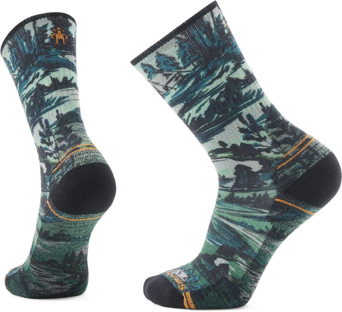 Smartwool Hike Light Campground Crew Socks – light cushion hiking socks with a stay-put fit and durable merino blend.