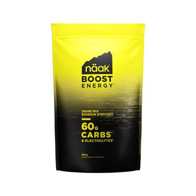 Näak Boost Energy Drink Mix Neutral 60 – 960g bag with 15 servings of high-carb, electrolyte-rich endurance fuel