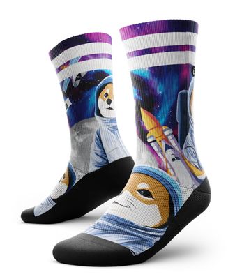 To The Moon Crew Socks