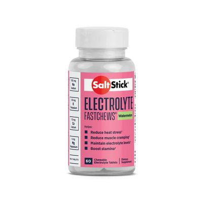 SaltStick FastChews bottle in Mixed Berry flavour, featuring a vibrant label.