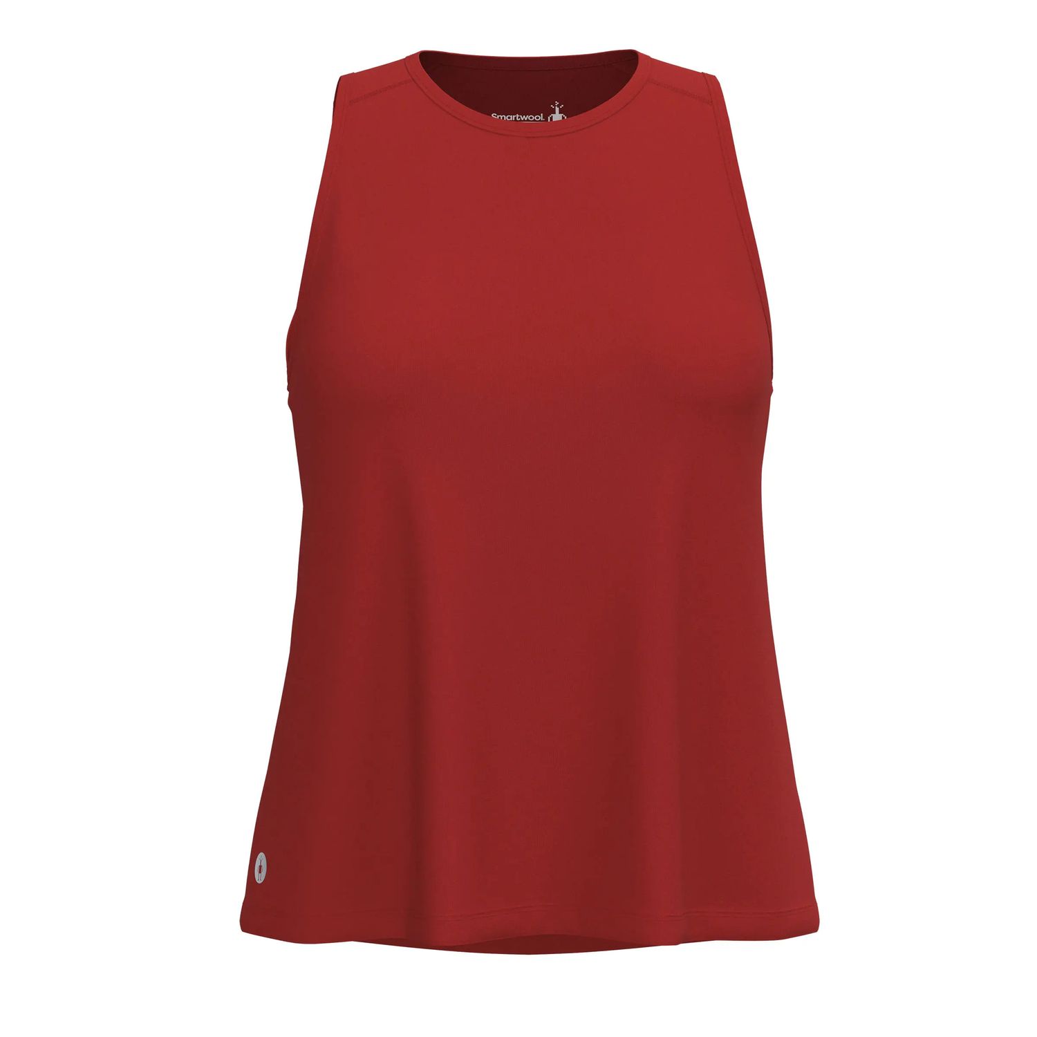 Smartwool Women&#39;s Active Ultralite High Neck Tank in currant red