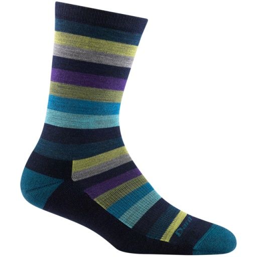 Mystic Stripe Crew Lightweight with Cushion Women&#39;s, Color: Dark Teal, Size: Med