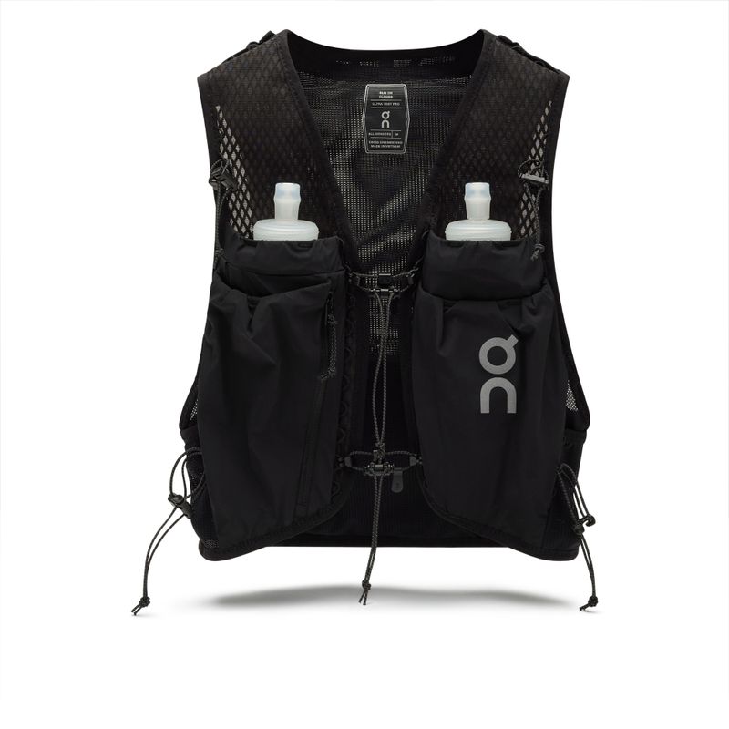 Ultra Vest Pro trail running vest with flasks in black