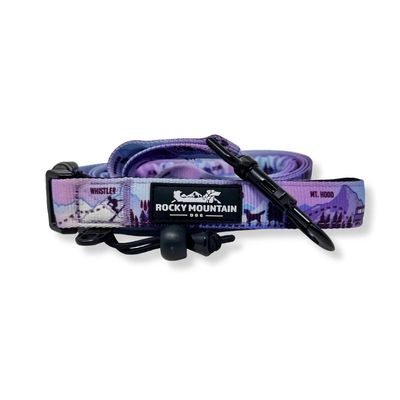 Rocky Mountain Dog PNW leash with hands-free option and Pacific Northwest design
