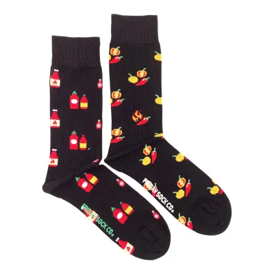 Hot Sauce and Peppers Socks Men's 7-12 Hot Sauce and Peppers Socks Men's 7-12
