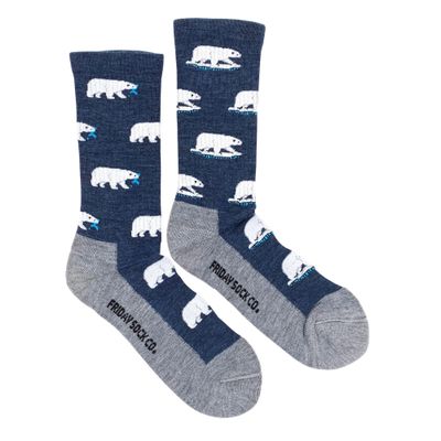 Polar Bear Merino Wool Socks Men's 7-12 Polar Bear Merino Wool Socks Men's 7-12