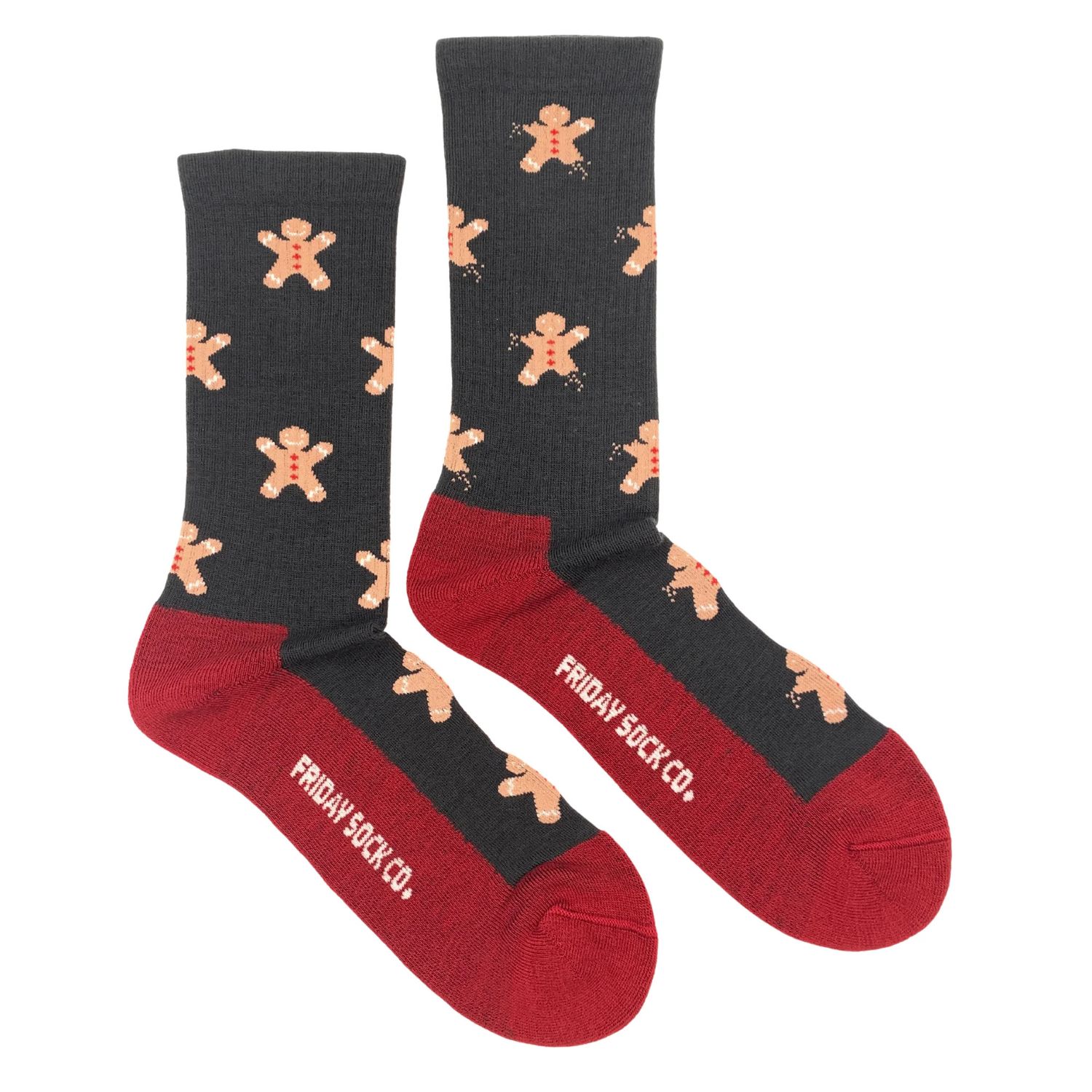 Gingerbread Bite Merino Wool Socks Men&#39;s 7-12