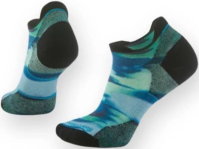 Run Targeted Cushion Low Ankle Sock Brushed Print
