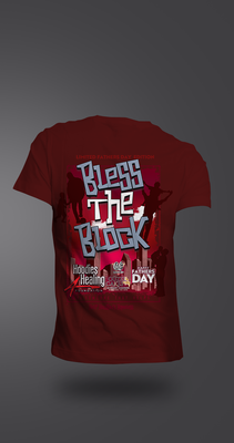 Bless The Block - Fathers Day Edition Burgundy Tee